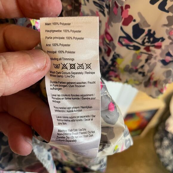 Joules Right As Rain Floral Print Rain Jacket Women’s size US 14 - Picture 11 of 15